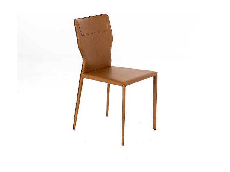 Kim - Sedia in ecopelle arancione 2 pz