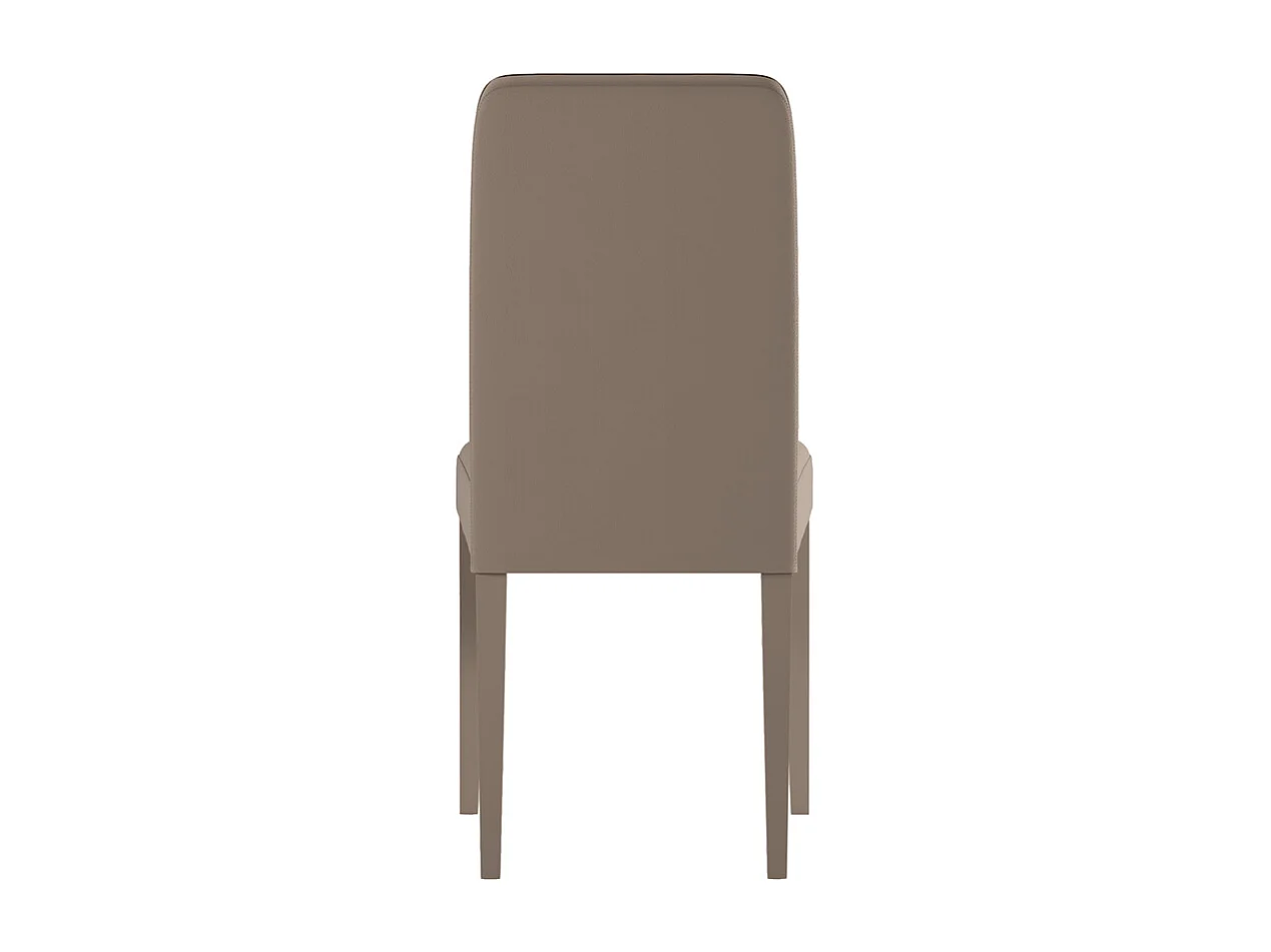 Anita - Beige eco-lederen stoel 2 st