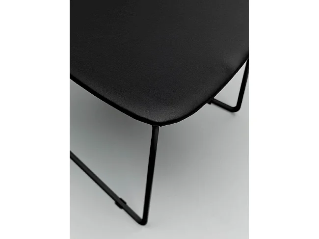 Guapa - Sedia in ecopelle nera 2 pz