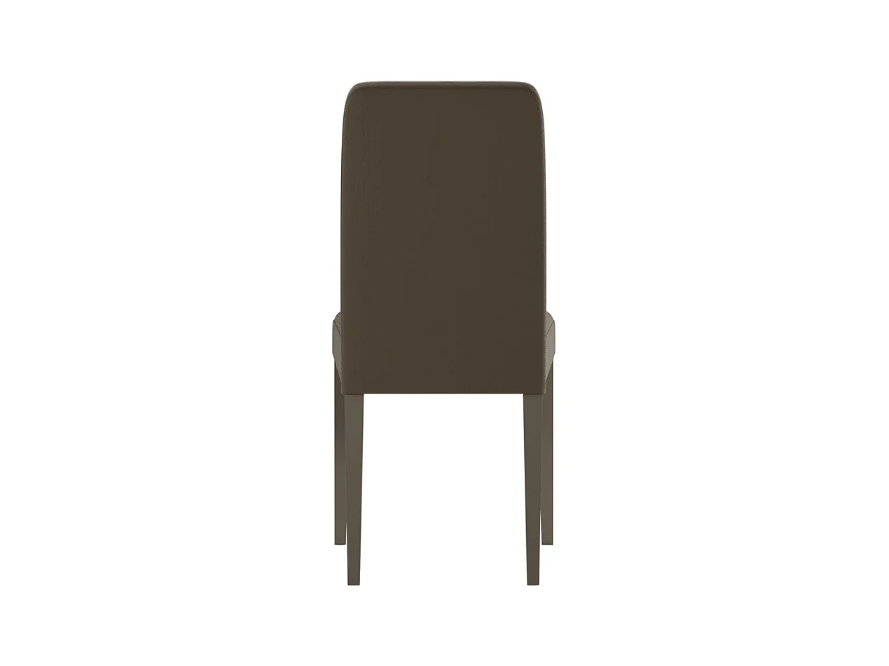 Anita - Beigefarbener Öko-Lederstuhl 2-tlg