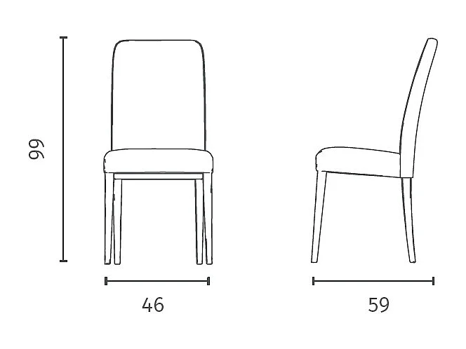 Lot de 2 chaises Anita - Tournebroche