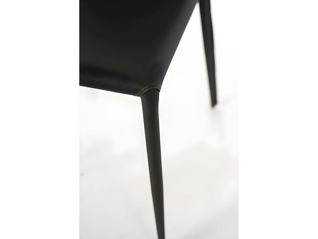 Kim - Sedia in ecopelle grigio scuro 2 pz