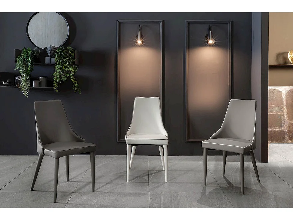 Lot de 2 chaises Myriam - Blanc