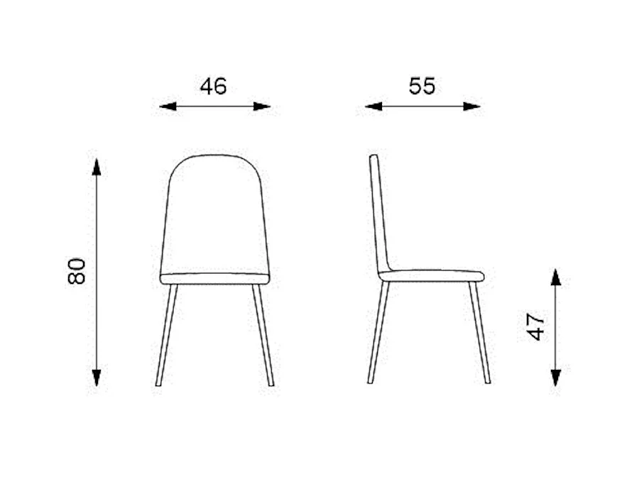 Lot de 2 chaises Myriam - Blanc