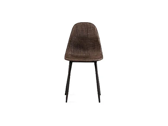 Sedia in Similrattan - Marrone 4 pz