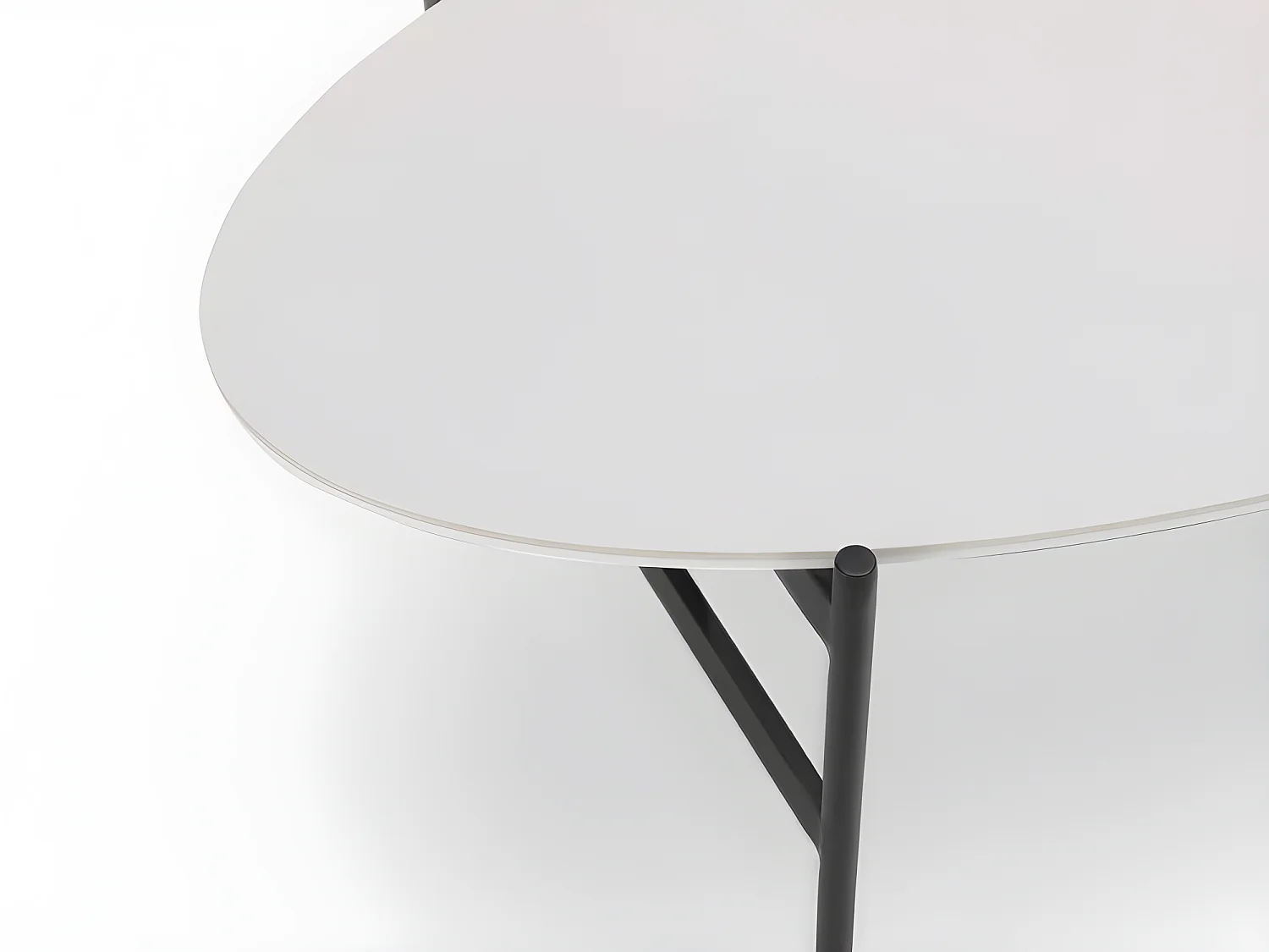 Table basse Moderne - Minerva - Blanc, Noir