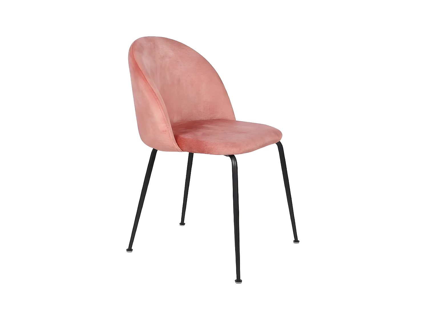 Calypso - Cadeira de veludo rosa 2 peças