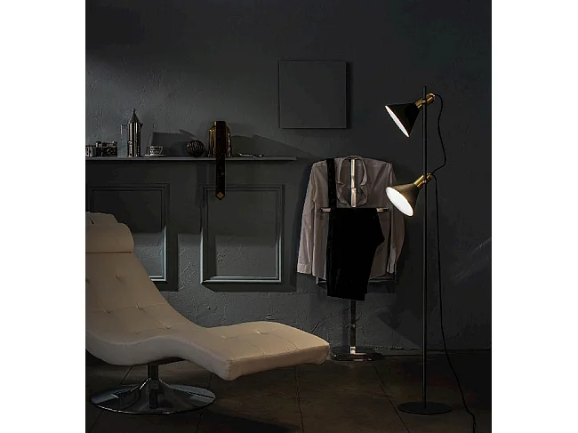 Hadar - Candeeiro de pé em metal preto