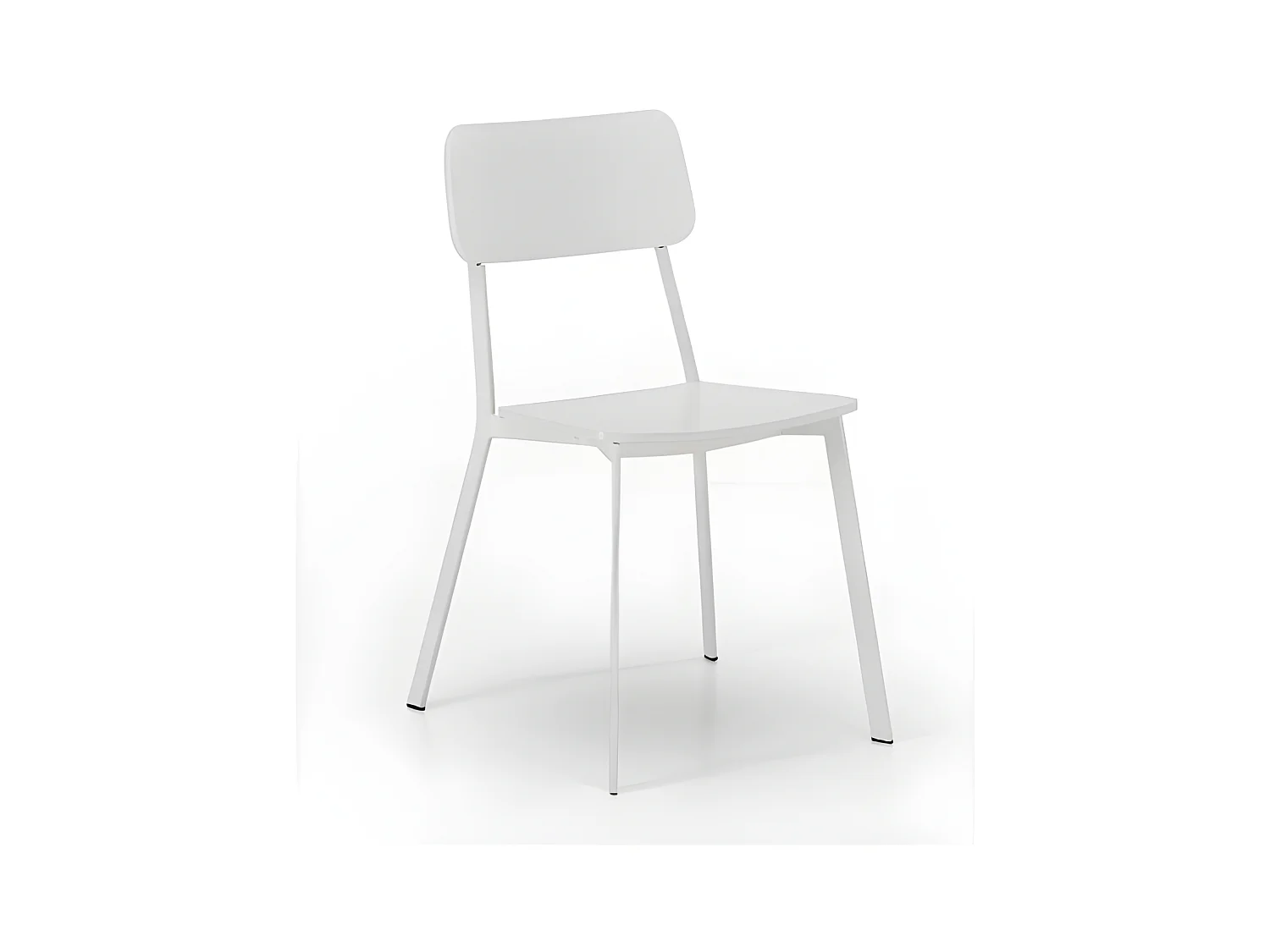 Woody - Witte houten stoel 4 st