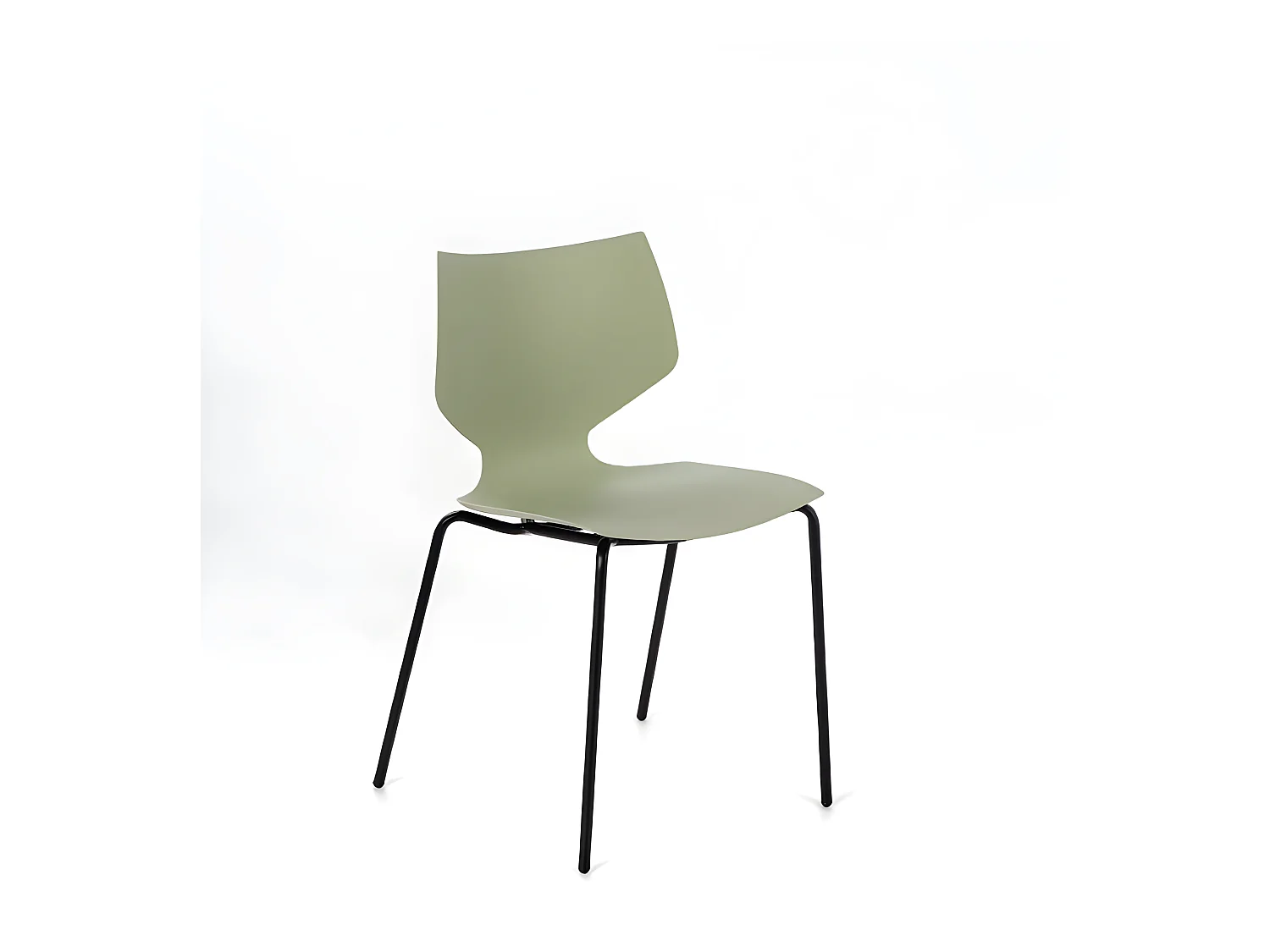 Groene polypropyleen stoel 4 stuks