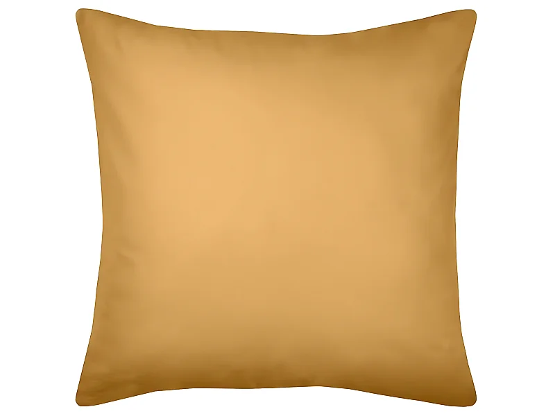 Einfarbiger Kissenbezug aus Bio-Baumwolle