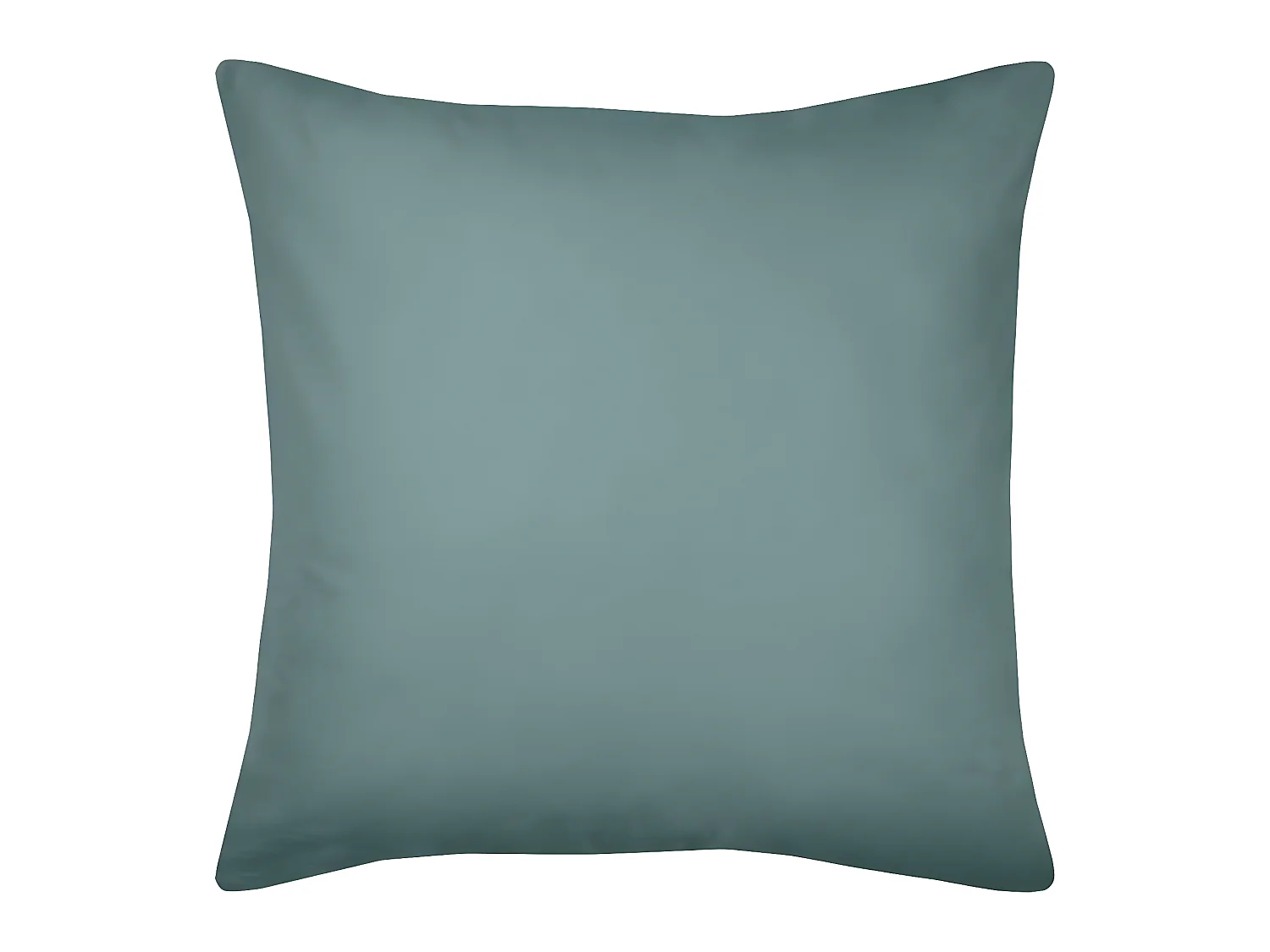 Einfarbiger Kissenbezug aus Bio-Baumwolle