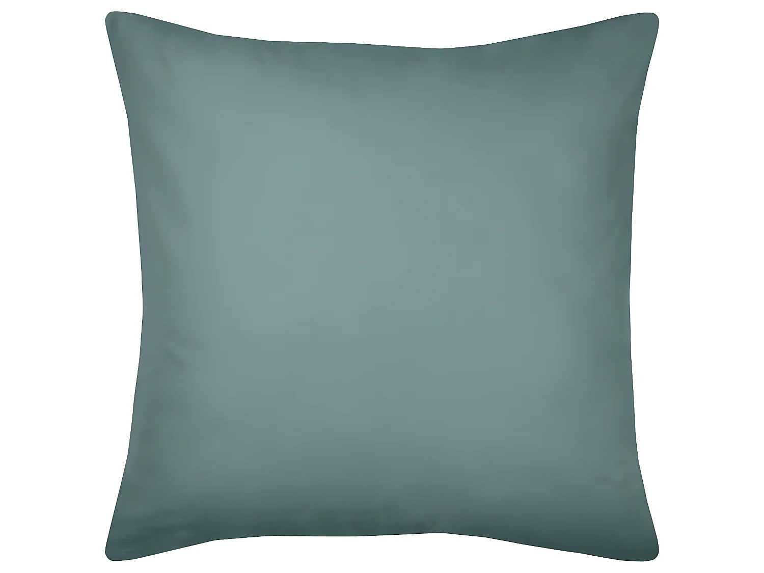 Einfarbiger Kissenbezug aus Bio-Baumwolle