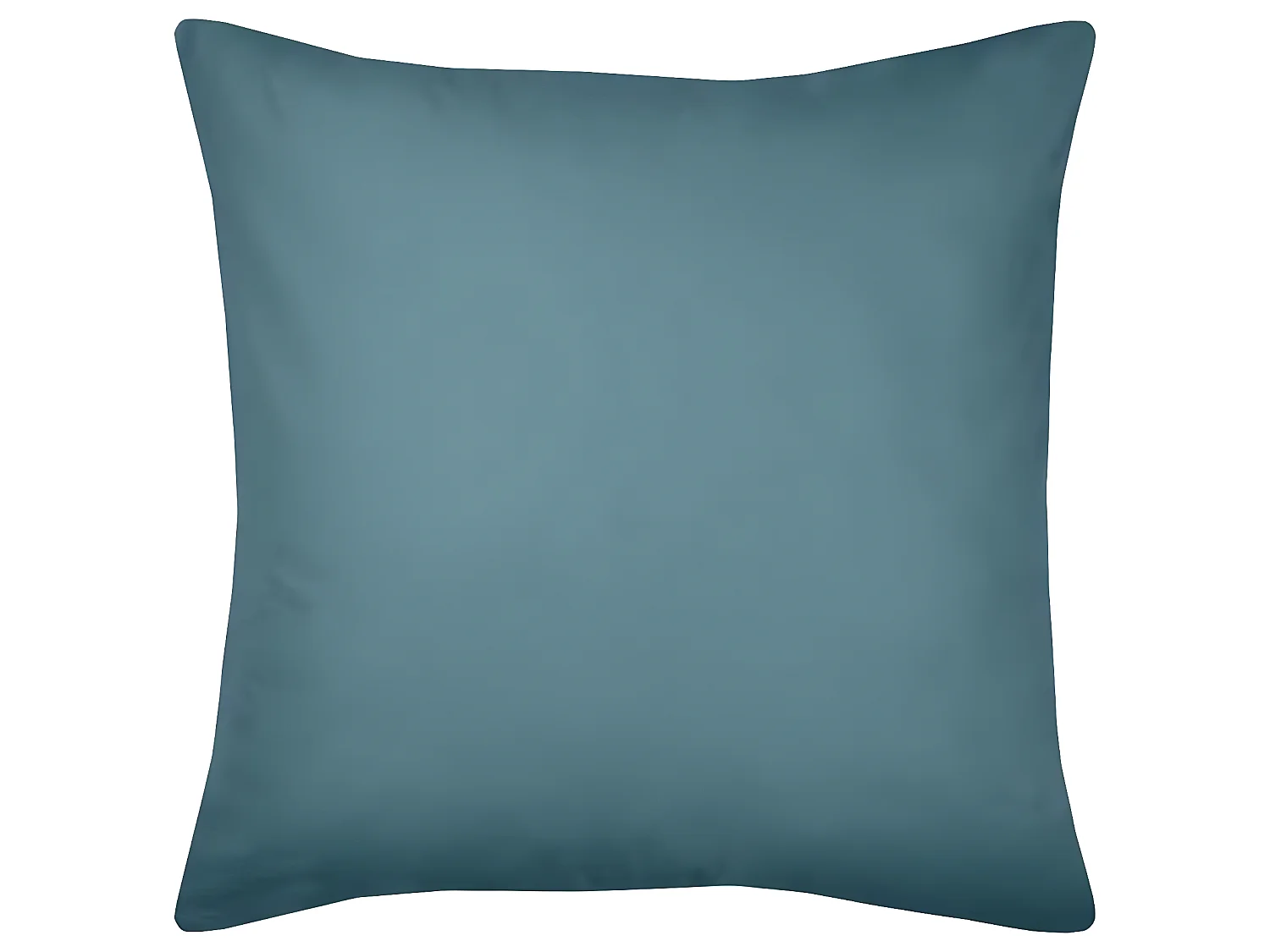 Einfarbiger Kissenbezug aus Bio-Baumwolle