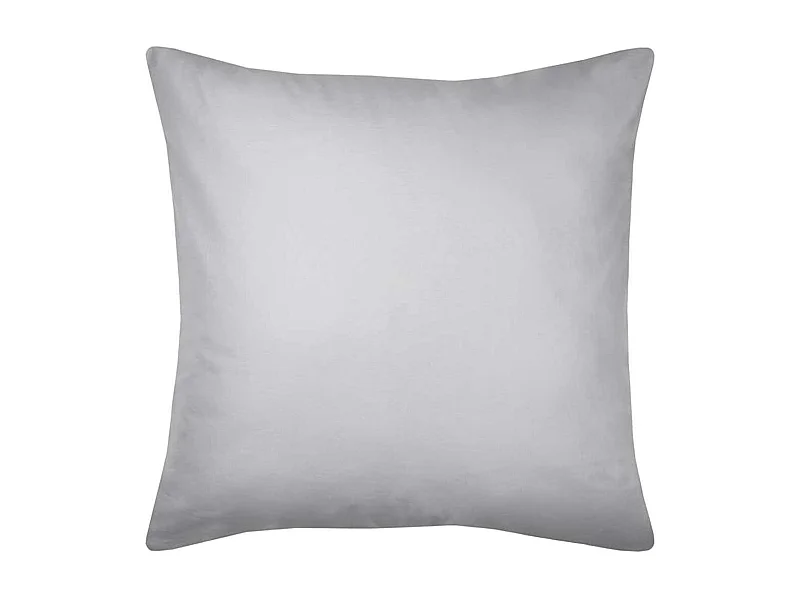 Une Taie d'oreiller Couleur Gris Perle en coton Bio