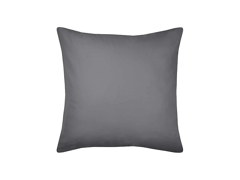 Einfarbiger Kissenbezug aus Bio-Baumwolle