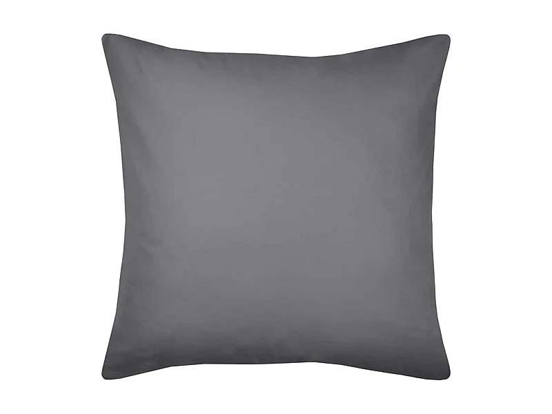 Einfarbiger Kissenbezug aus Bio-Baumwolle