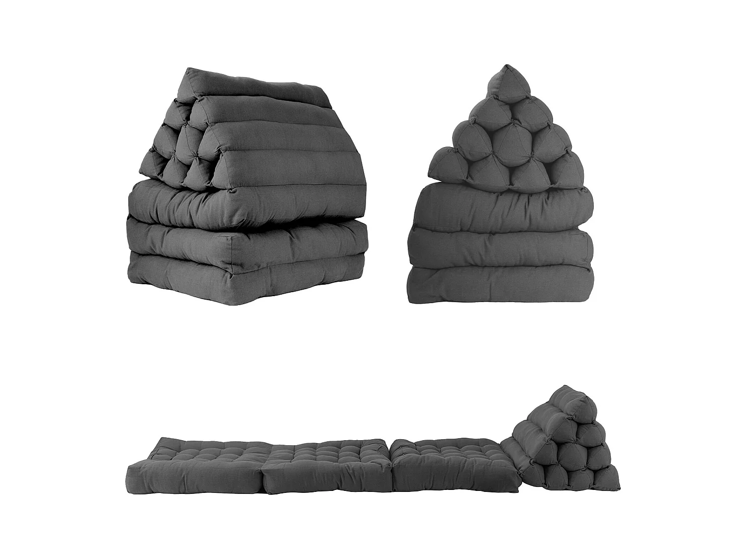 Colchón de suelo modular gris oscuro PYRAMIDE - SACASA