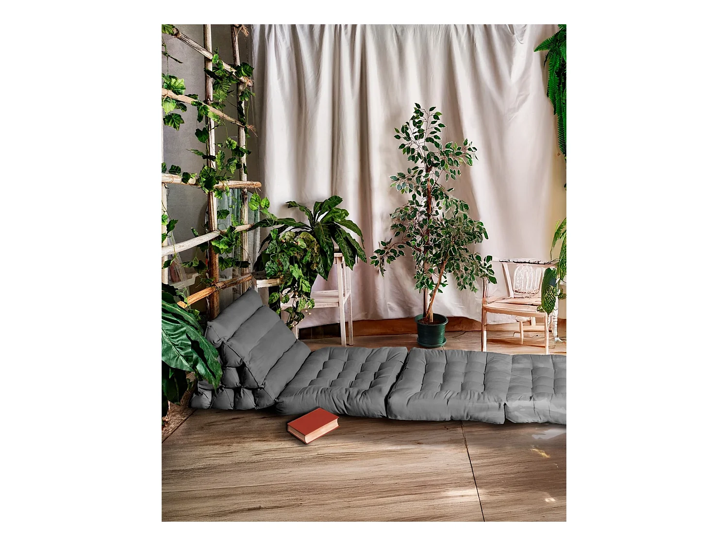 Colchón de suelo modular gris oscuro PYRAMIDE - SACASA