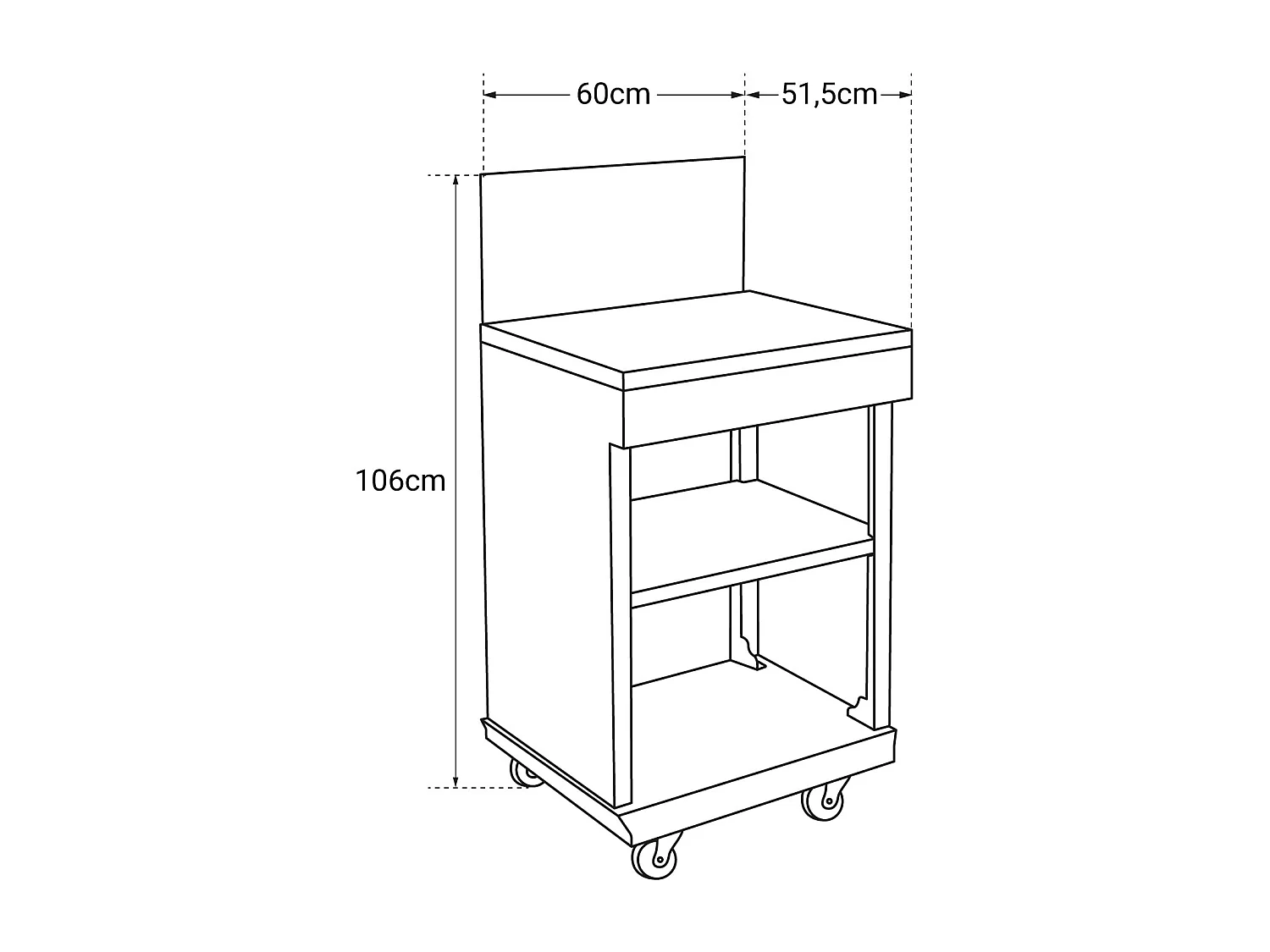 Painel lateral DESSERTE FIDGI