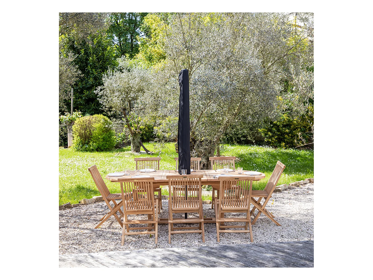 Cubierta de 200 cm para sombrilla recta - HAPPY GARDEN