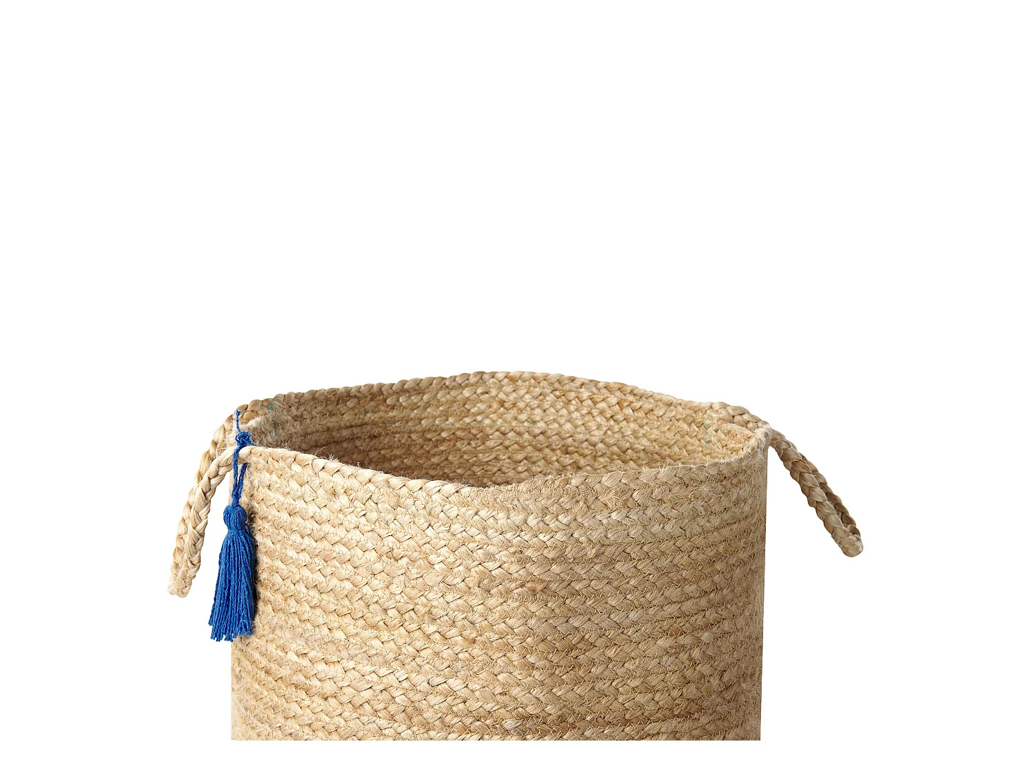 Aufbewahrungskörbe aus geflochtener Jute Baumwolle Set Natur / Marineblau Gajar