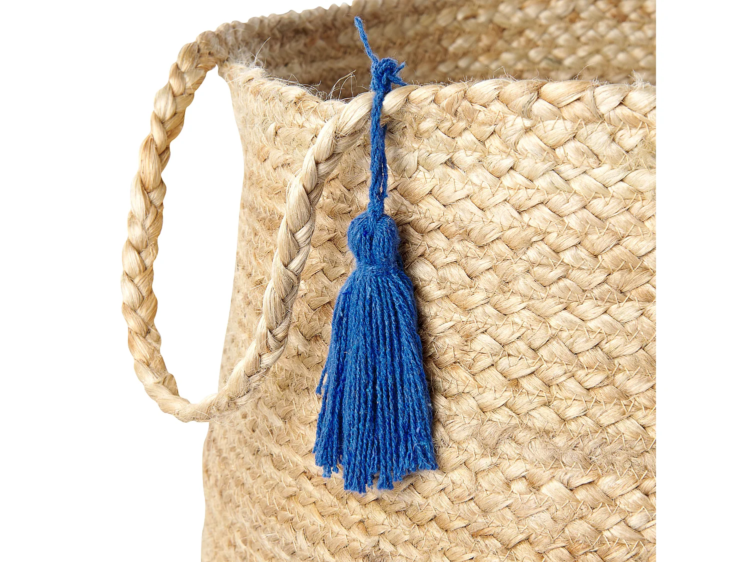 Lot de 2 paniers GAJAR Jute Bleu marine