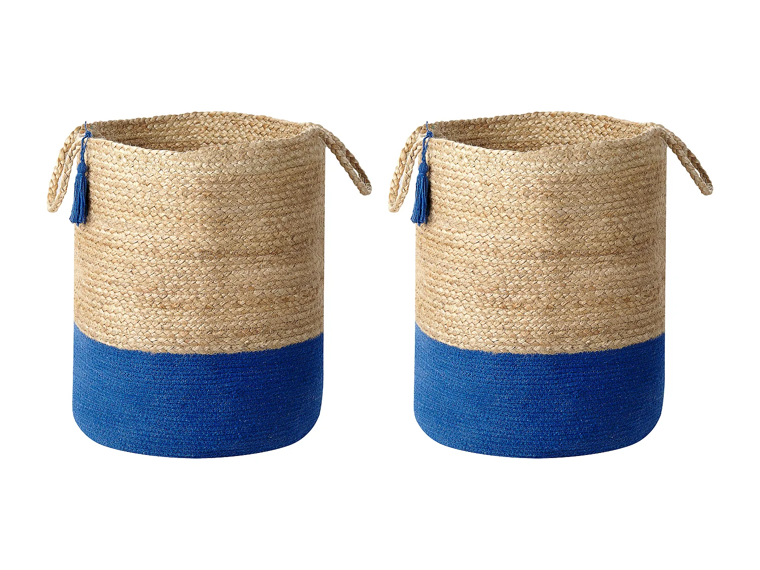 Aufbewahrungskorb 2er Set GAJAR Jute Marineblau