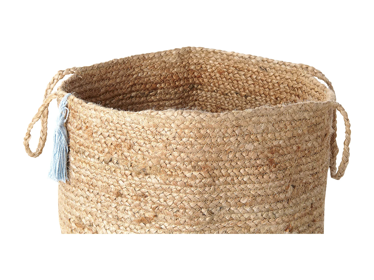 Lot de 2 paniers GAJAR Jute Bleu clair
