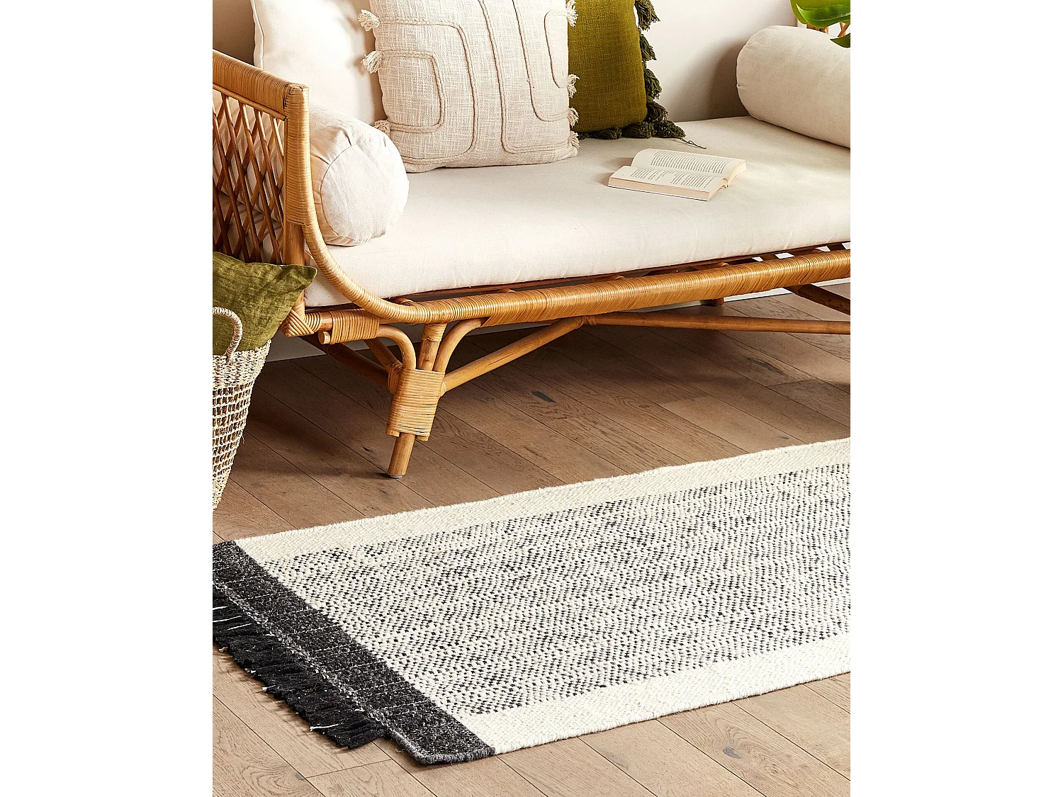 Tapis KETENLI Blanc 80 x 150 cm Laine