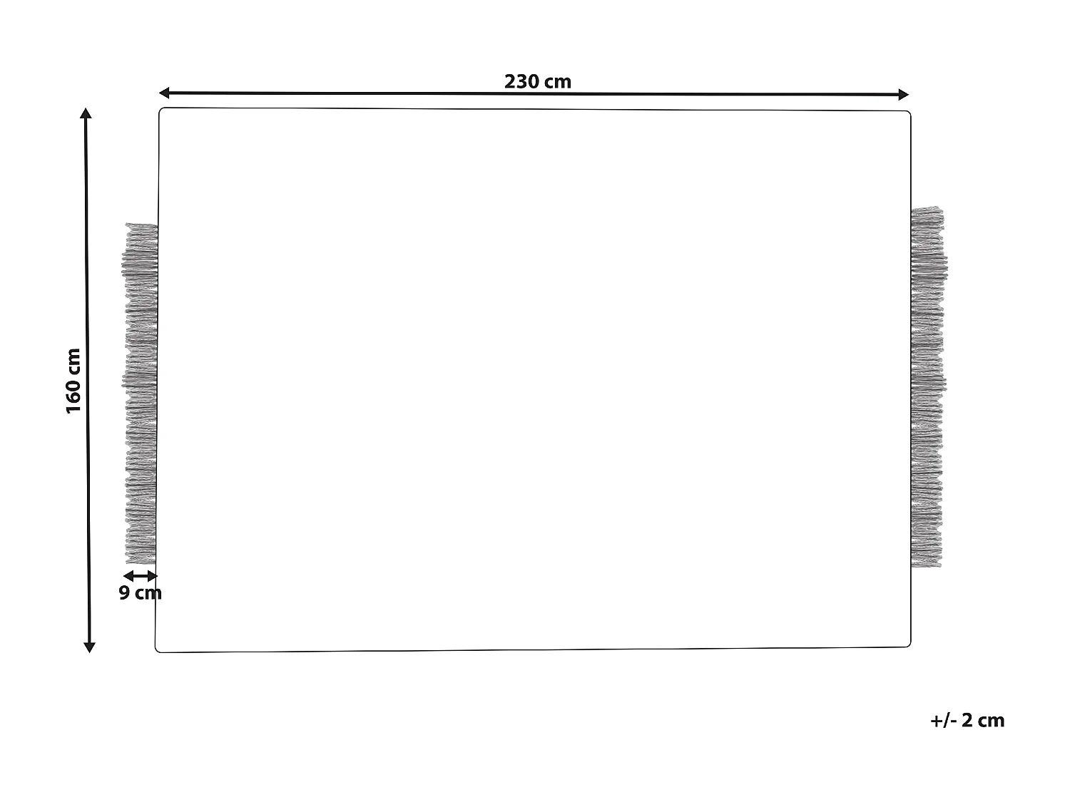 Tapis KETENLI Blanc 160 x 230 cm Laine