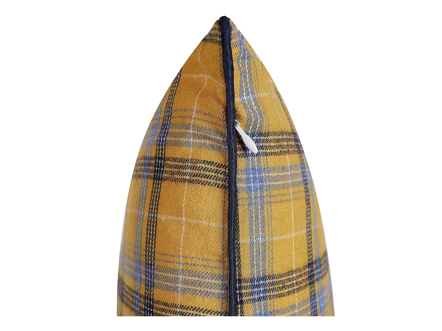 Dekokissen DICENTRA 45 x 45 cm Gelb Kariertes Muster