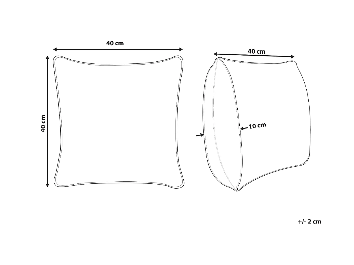 Dekokissen DICENTRA 45 x 45 cm Gelb Kariertes Muster