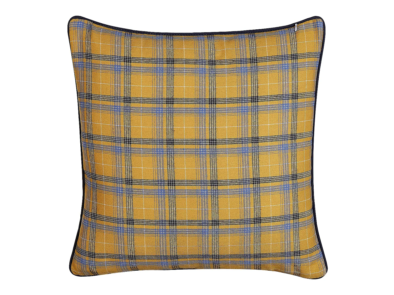 Coussin DICENTRA 45 x 45 cm Jaune À carreaux