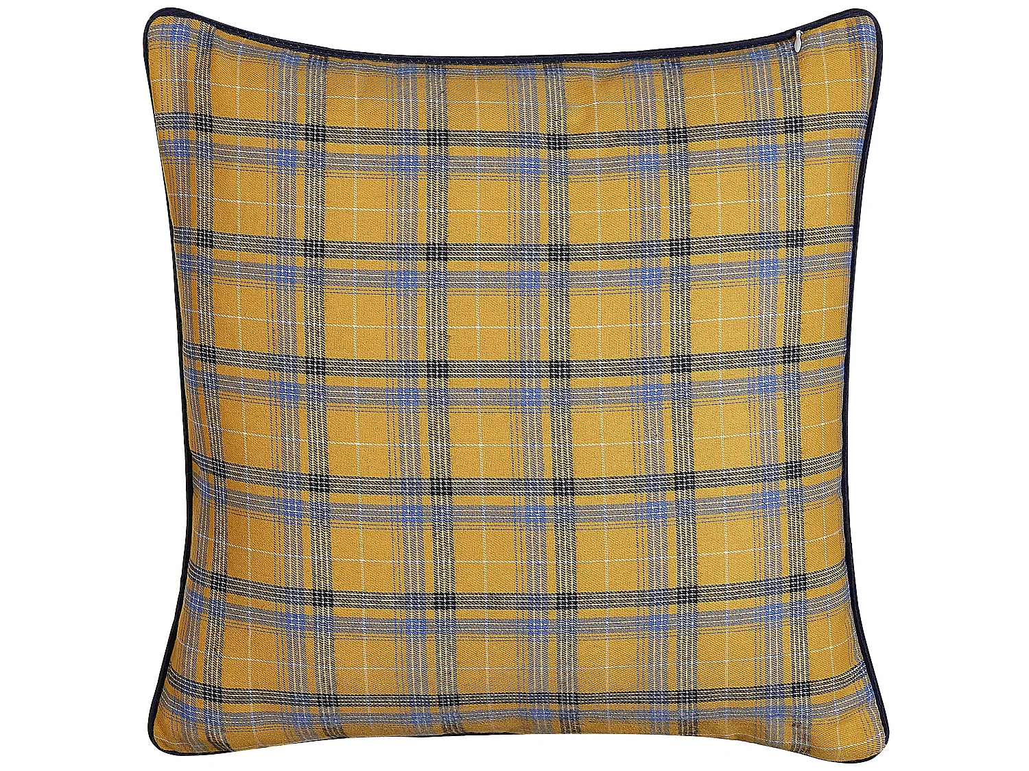 Coussin DICENTRA 45 x 45 cm Jaune À carreaux