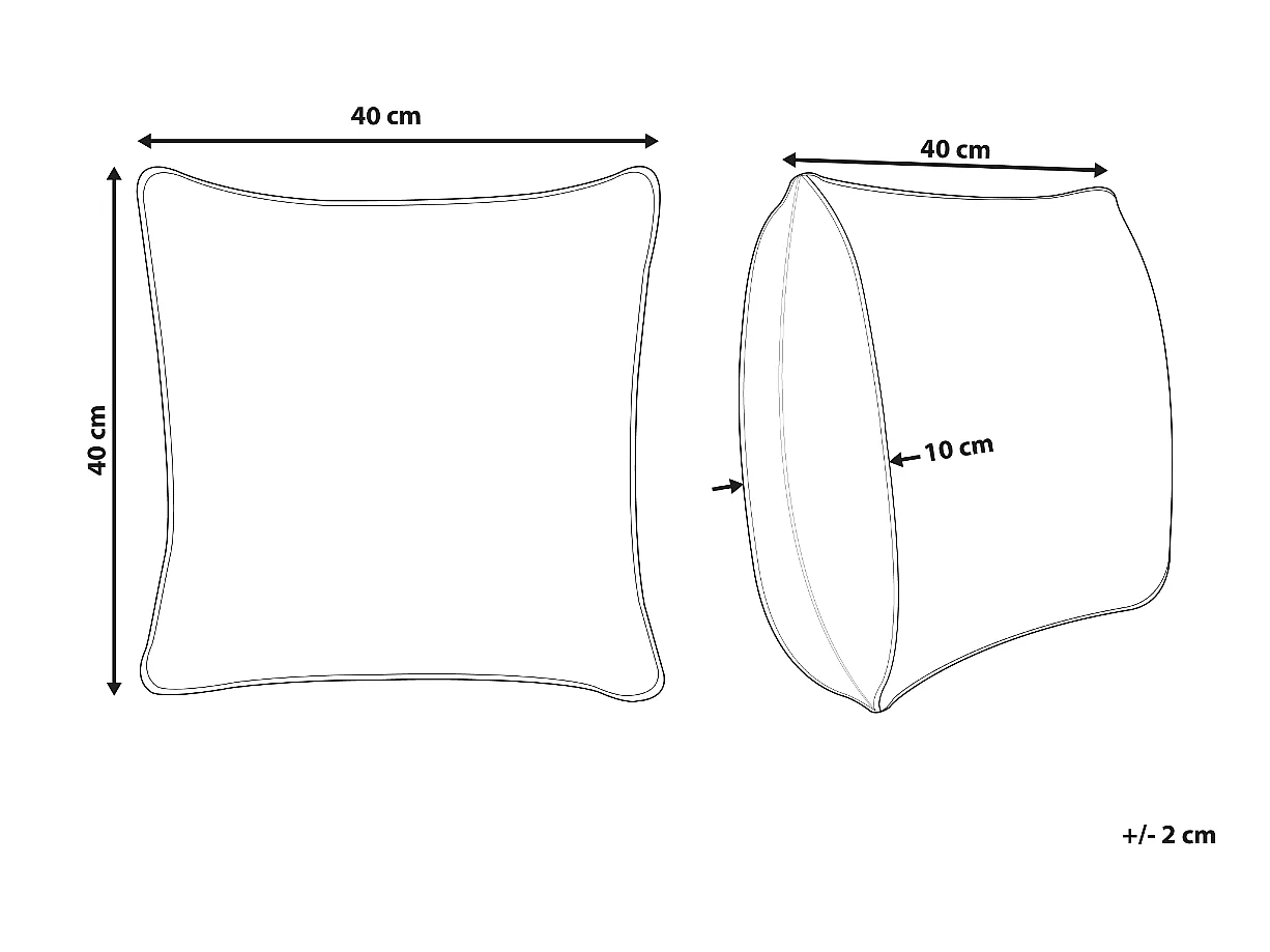 Almofada decorativa DICENTRA 45 x 45 cm Amarelo Quadriculado