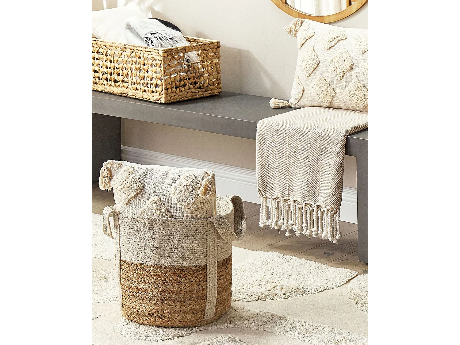 Panier SONIPAT Jute Naturel