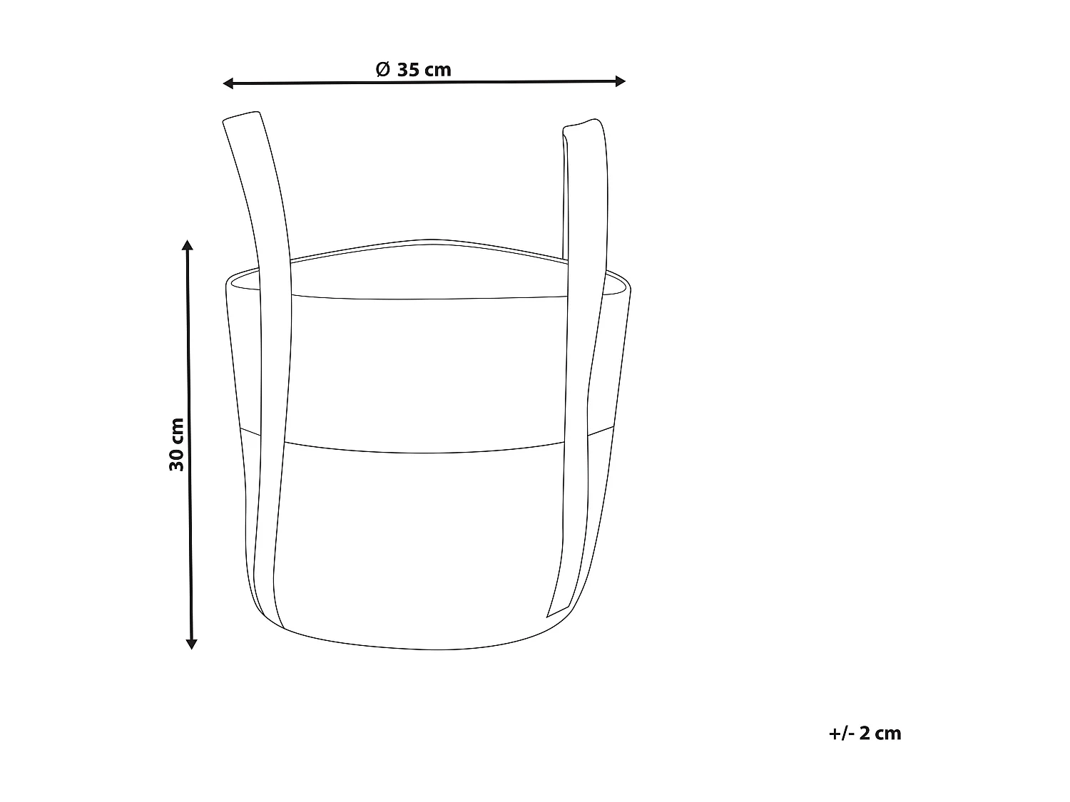 Cestino SONIPAT Iuta Naturale
