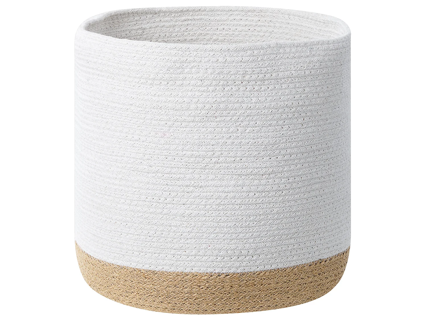 Aufbewahrungskorb 3er Set BASIMA Baumwolle Weiss