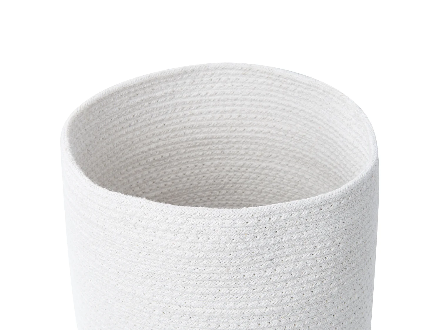 Aufbewahrungskorb 3er Set BASIMA Baumwolle Weiss