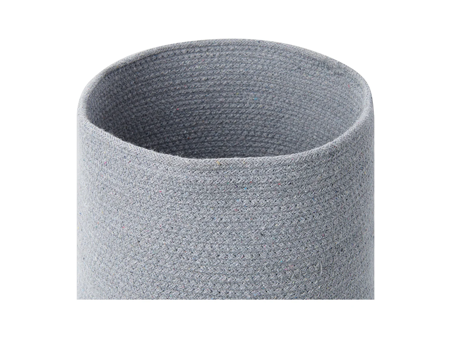 Aufbewahrungskorb 3er Set Baumwolle Jute Behälter Grau und Beige Basima