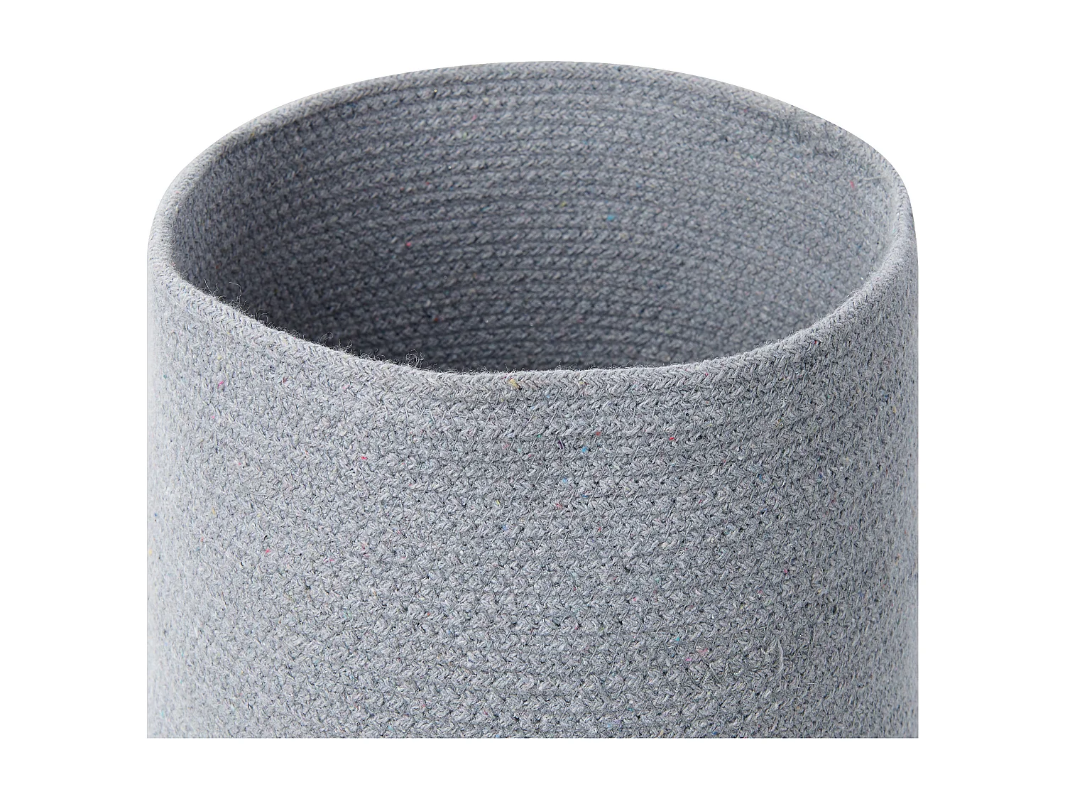 Zestaw 3 koszy BASIMA Bawełna Szary