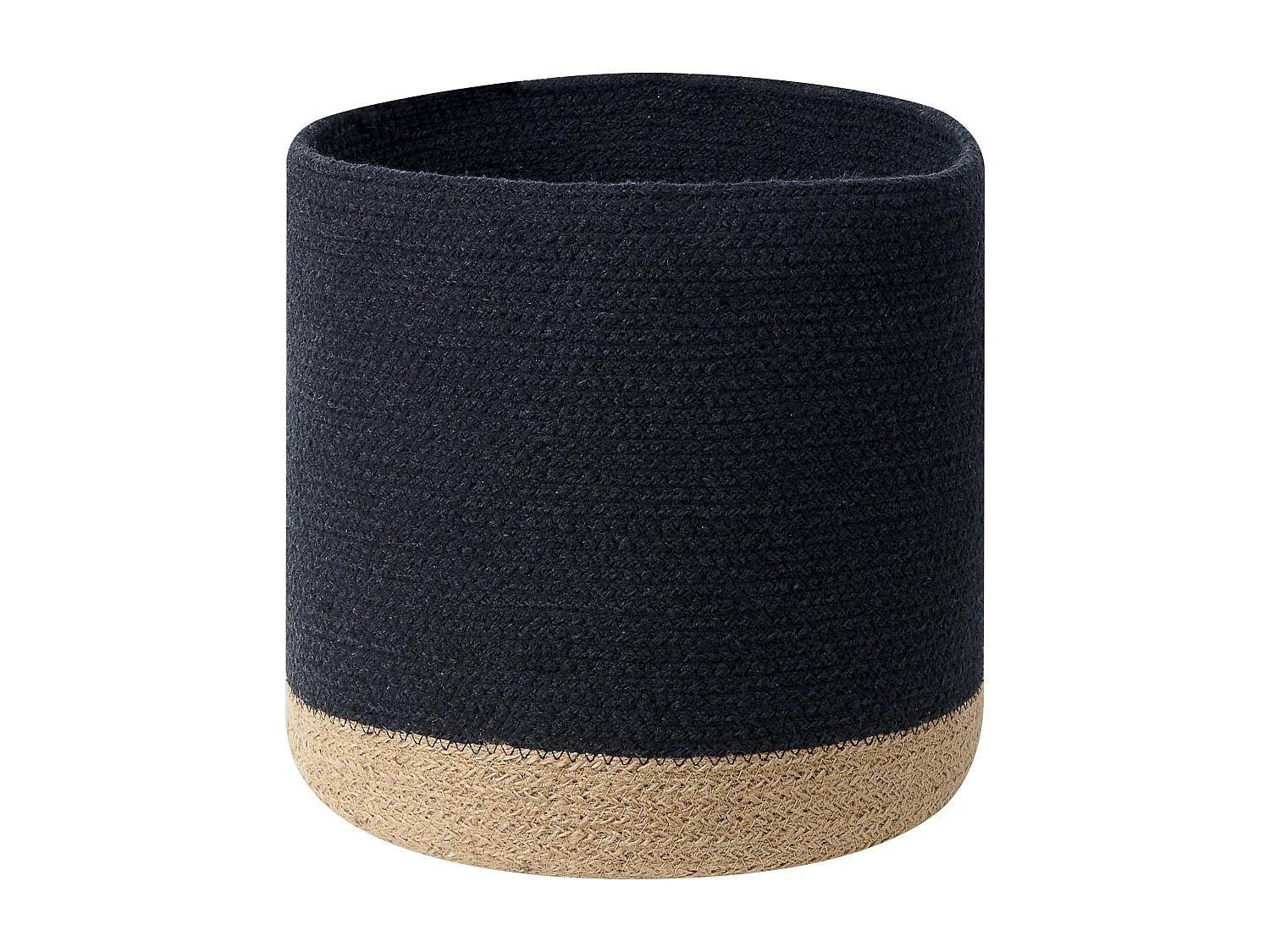 Set di 3 cestini BASIMA Cotone Nero