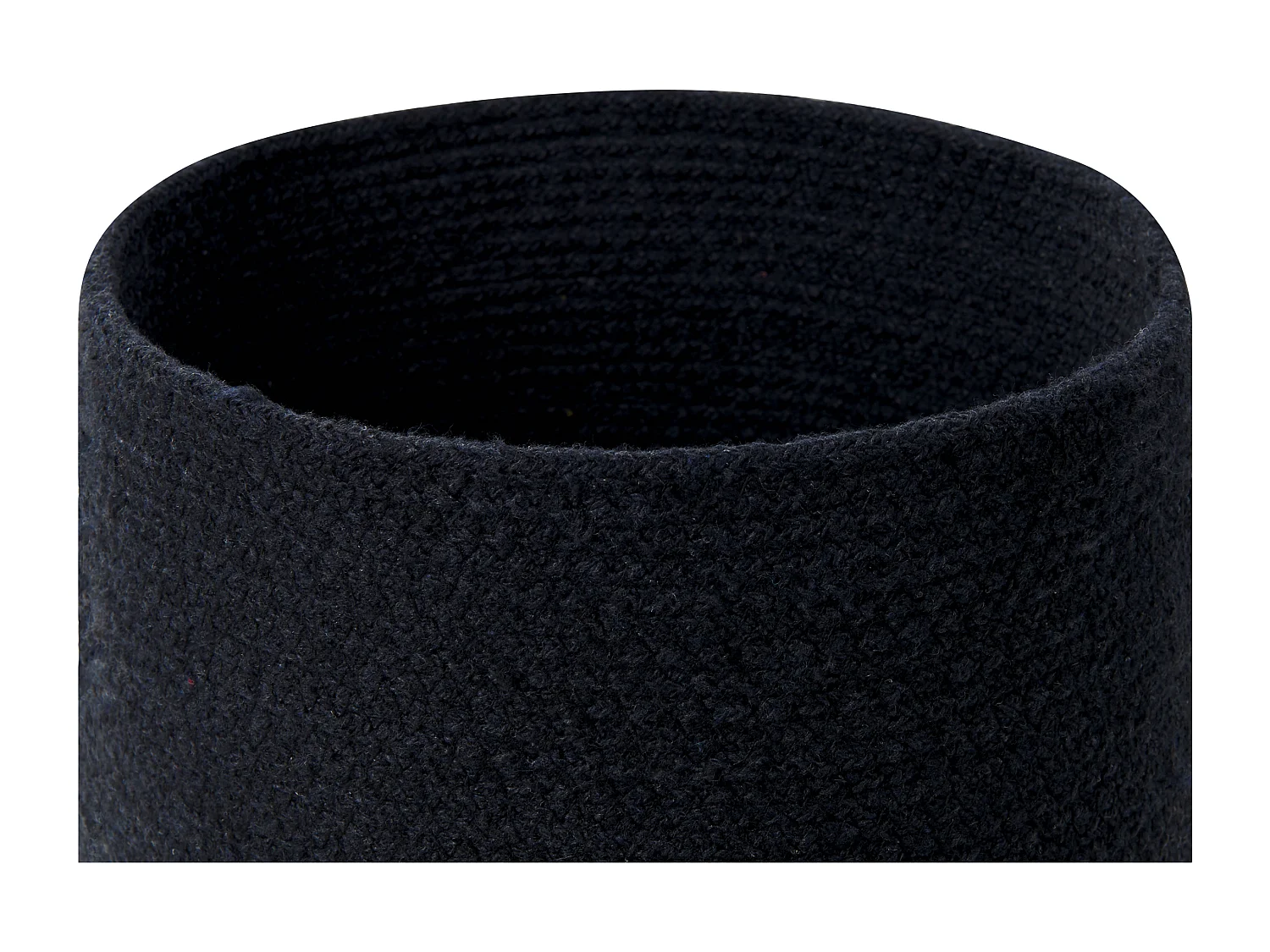 Set di 3 cestini BASIMA Cotone Nero