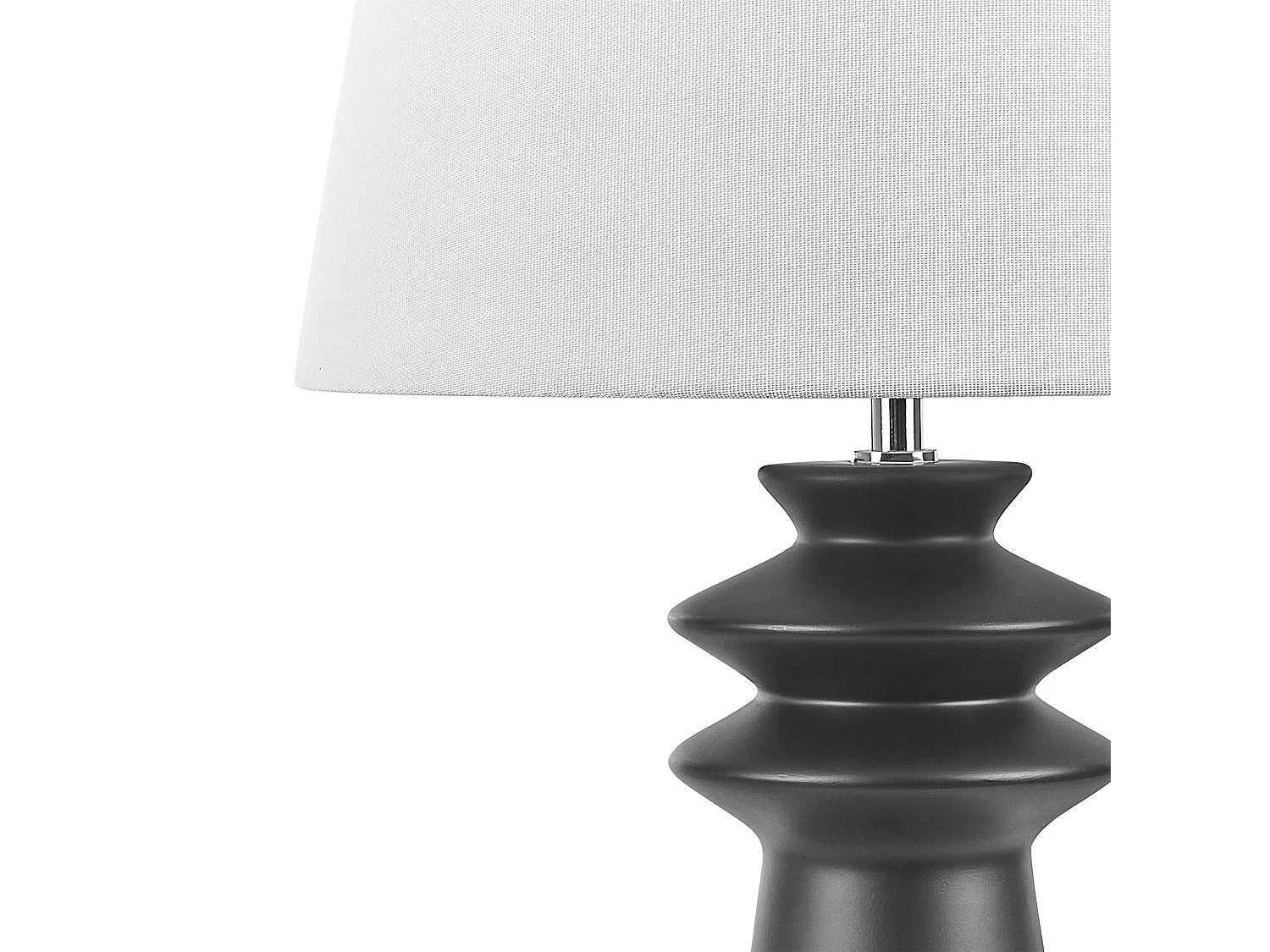 Lampe à poser en céramique noire MORANT