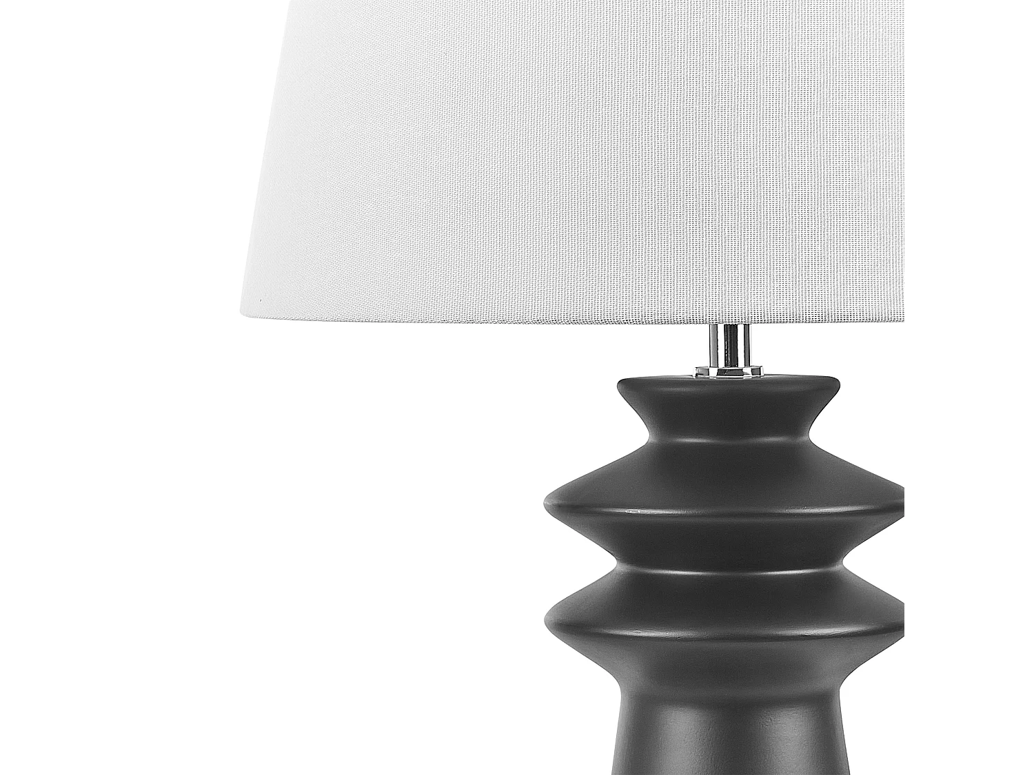 Lampe à poser en céramique noire MORANT
