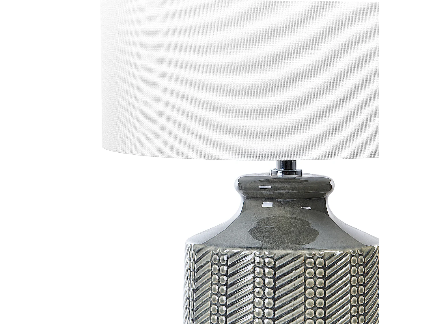 Candeeiro de mesa ESPERANCE Cerâmica Cinzento