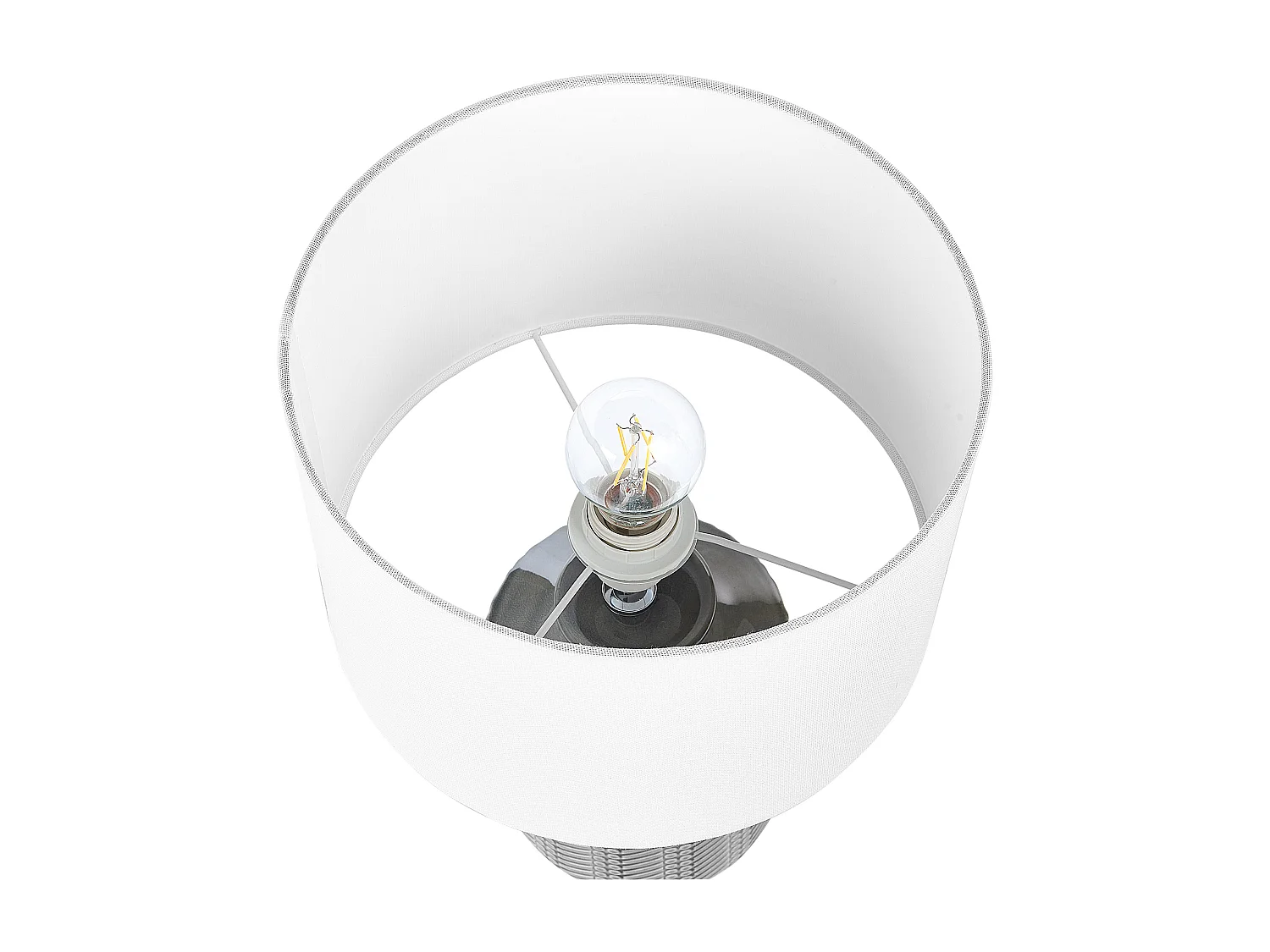 Candeeiro de mesa ESPERANCE Cerâmica Cinzento