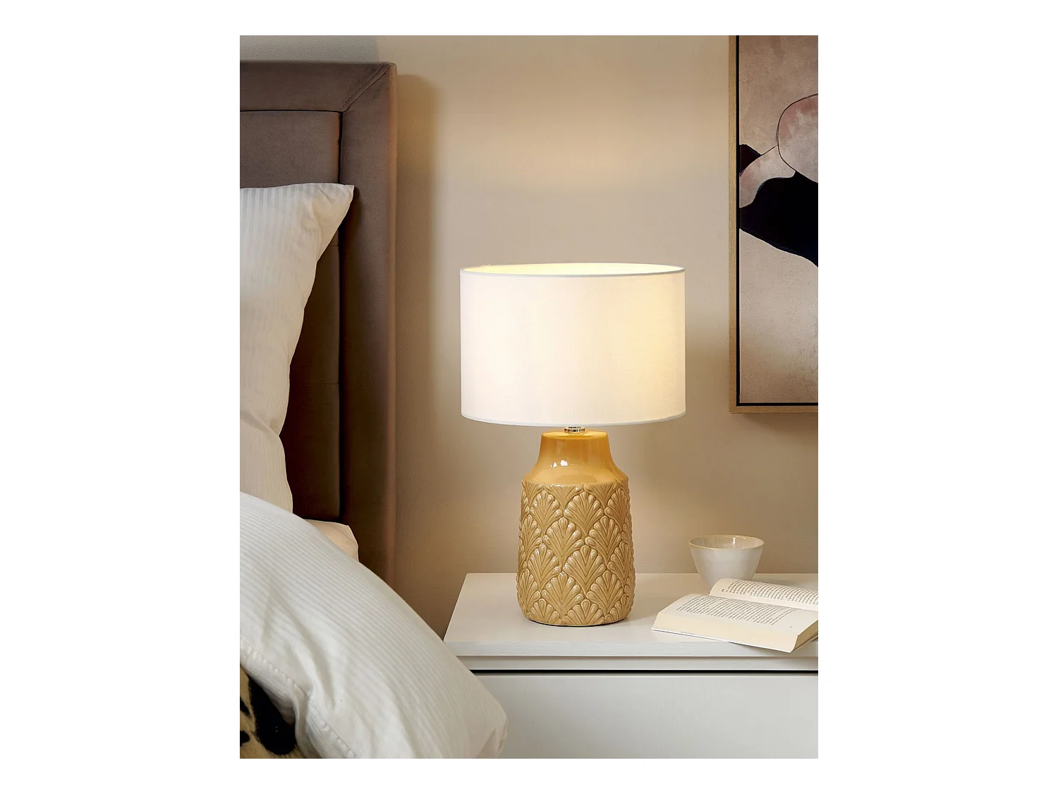 Lámpara de mesa BALAO Cerámica Amarillo