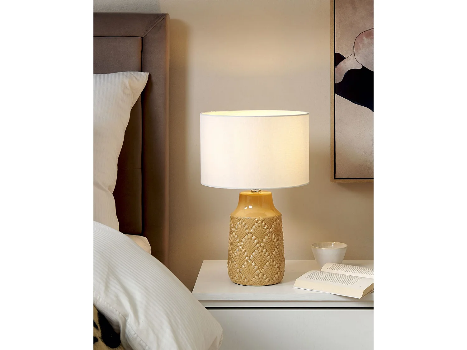 Lampe à poser BALAO Céramique Jaune